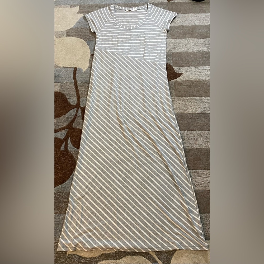 Athleta Short sleeve Makai Jersey Striped Maxi Dress - Picture 6 of 6